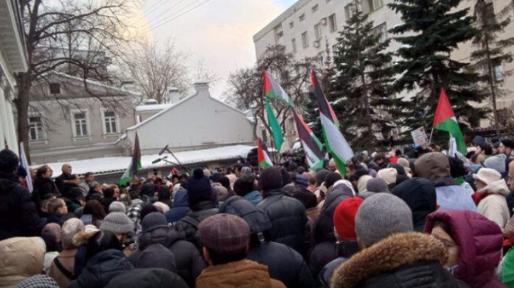 Rassemblement à Moscou en soutien au peuple palestinien 