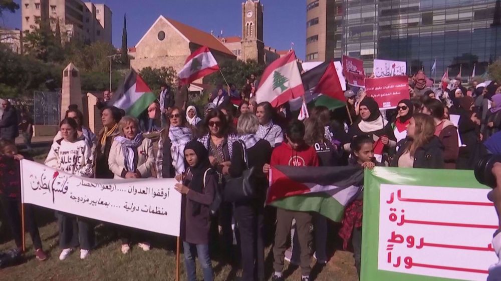 Protests in Lebanon demand permanent ceasefire in Gaza