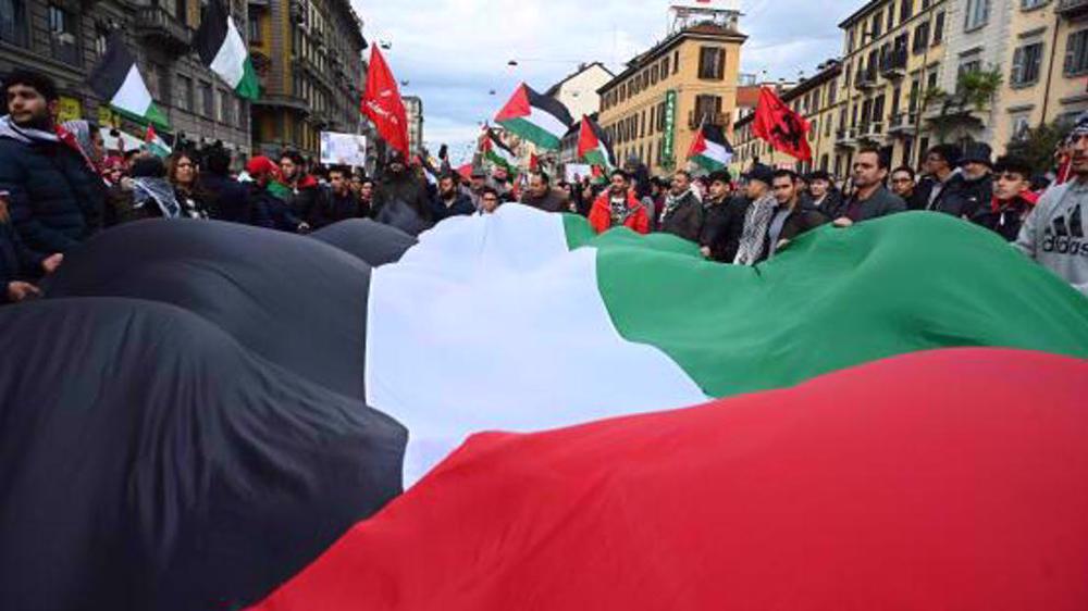 Rome : rassemblement "Stop au massacre des enfants à Gaza" 