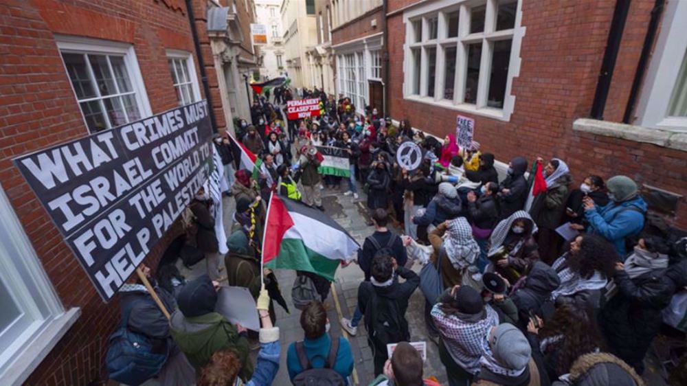 Londres : protestation devant une société liée à des fabricants d'armes israéliens 