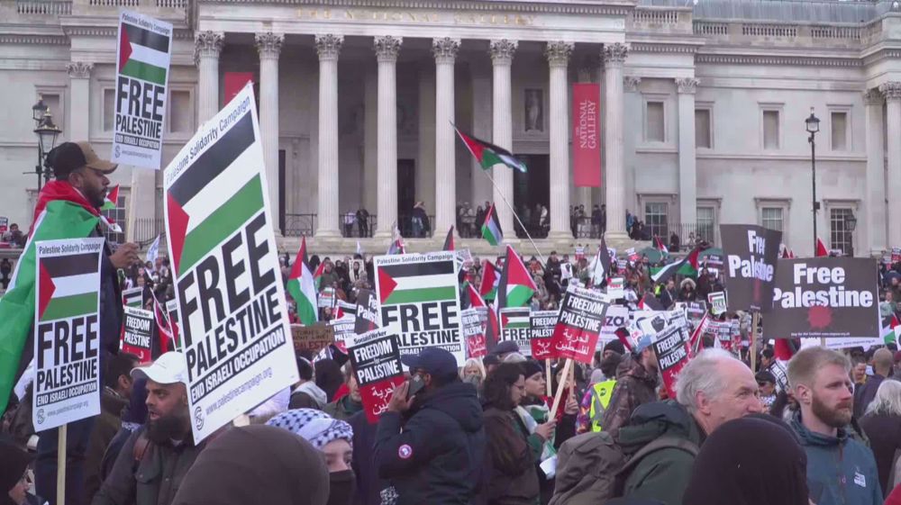 London gripped by thousands-strong Palestine solidarity rally