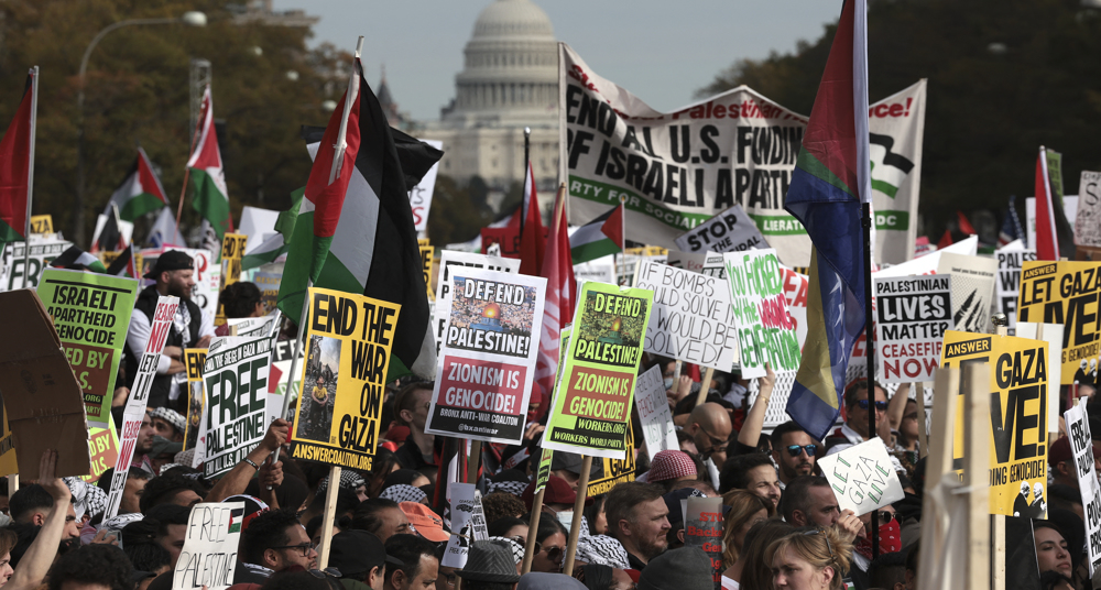 Thousands take part in Gaza march in Washington 