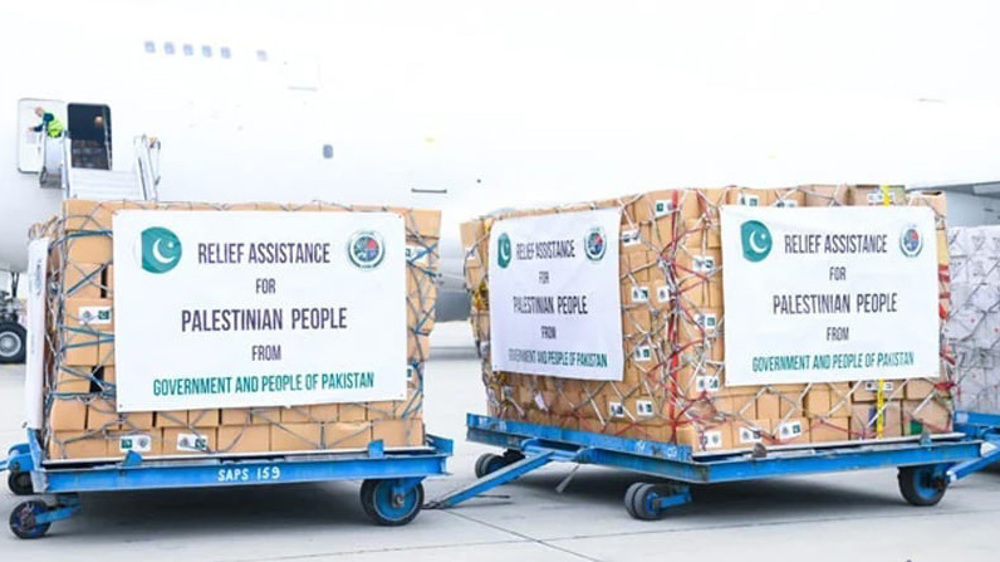 Humanitarian aid package sent to Gaza from Pakistan