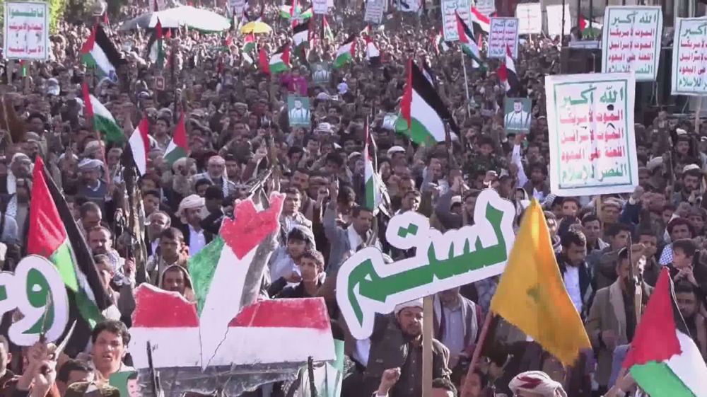 Yemeni protesters express support for Palestine, anti-Israel operations