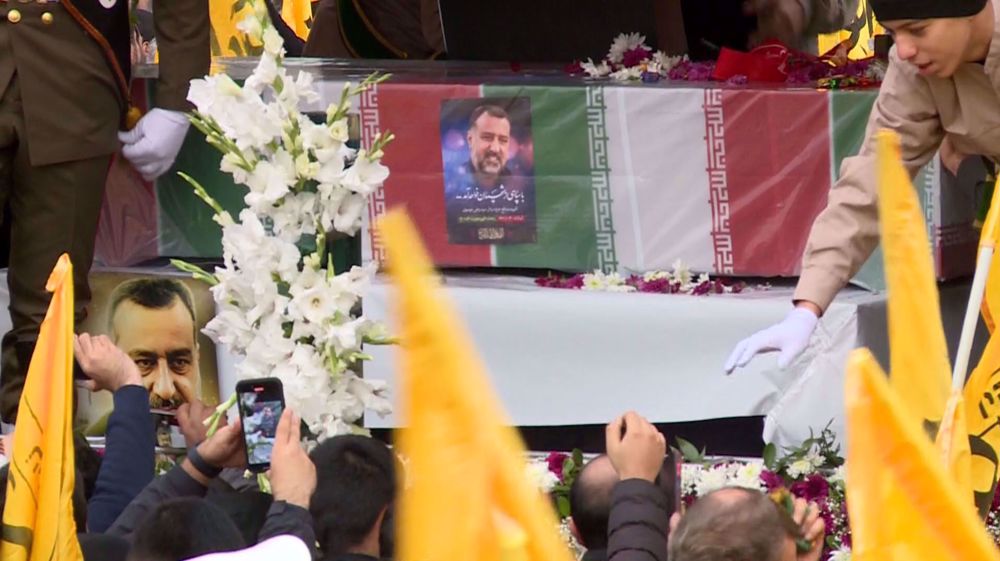 Iranians bid farewell to assassinated senior military advisor