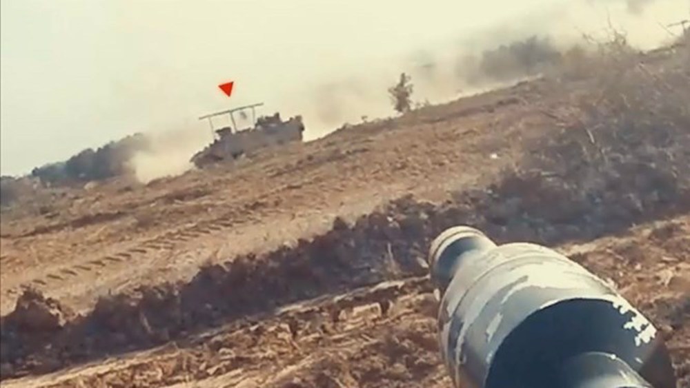 Des véhicules israéliens détruit par obus anti-blindés des Brigades Qassam