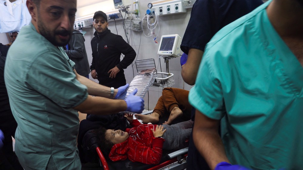 Dozens killed in Israeli strike on Gaza school as more hospitals encircled