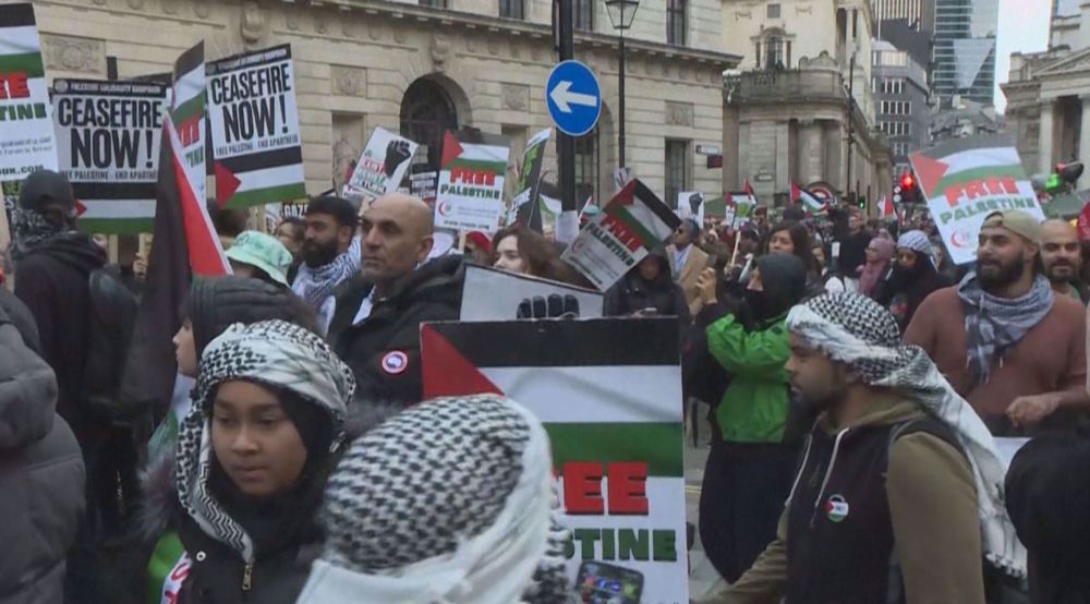 Thousands attend pro-Palestinian protest in London