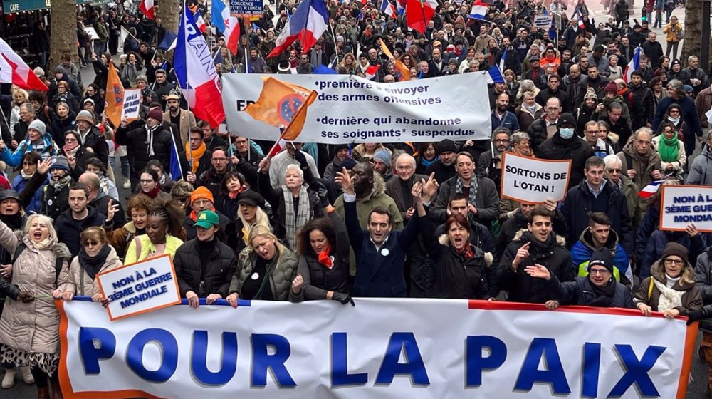 France: manif contre les livraisons d'armes à l'Ukraine
