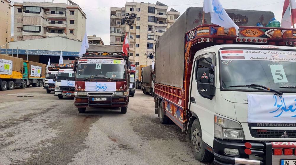 L'aide humanitaire du Hezbollah arrive en Syrie