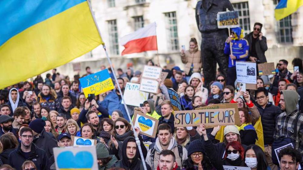 Munich: les manifestants dénoncent les livraisons d'arme à l'Ukraine