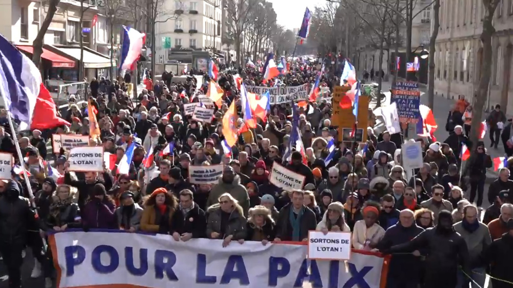 Thousands rally in France, Germany against NATO's involvement in Ukraine war