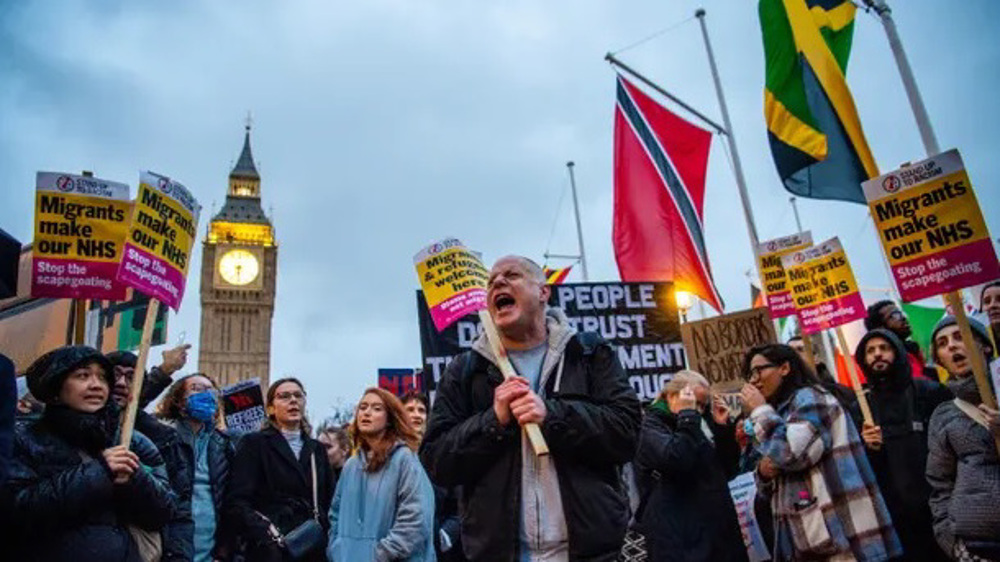 Hundreds rally in London in protest against controversial migration bill