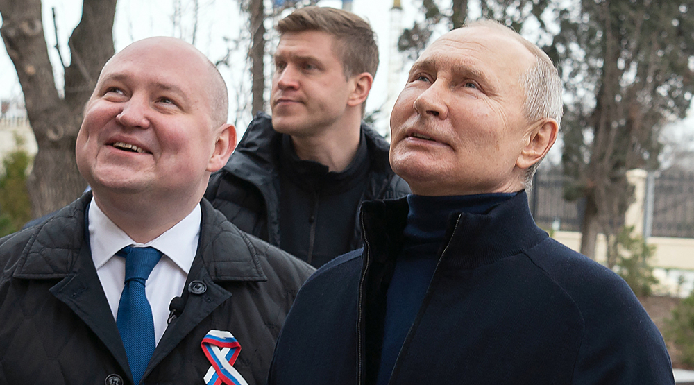 Putin visits Crimea on annexation anniversary after ICC arrest warrant  