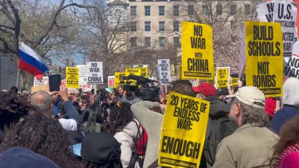 Manifestation anti-guerre à Washington