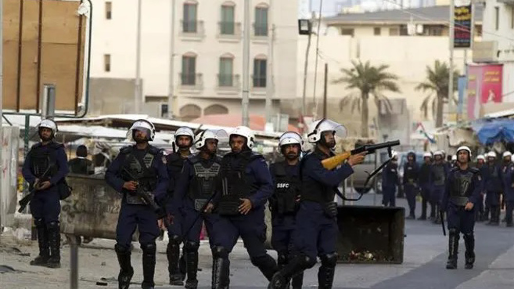 Bahrain-Regime forces-Anti-regime protest