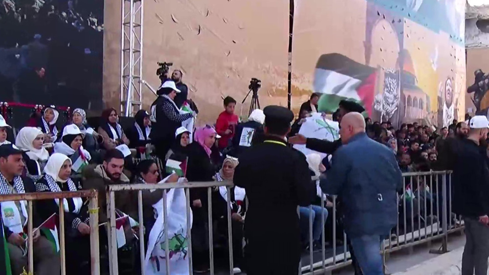 Damas : les Palestiniens célèbrent la journée mondiale de Qods