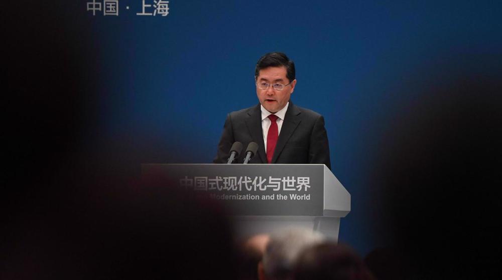 FM Qin says both sides of Taiwan Strait China's, warns against 'playing with fire'