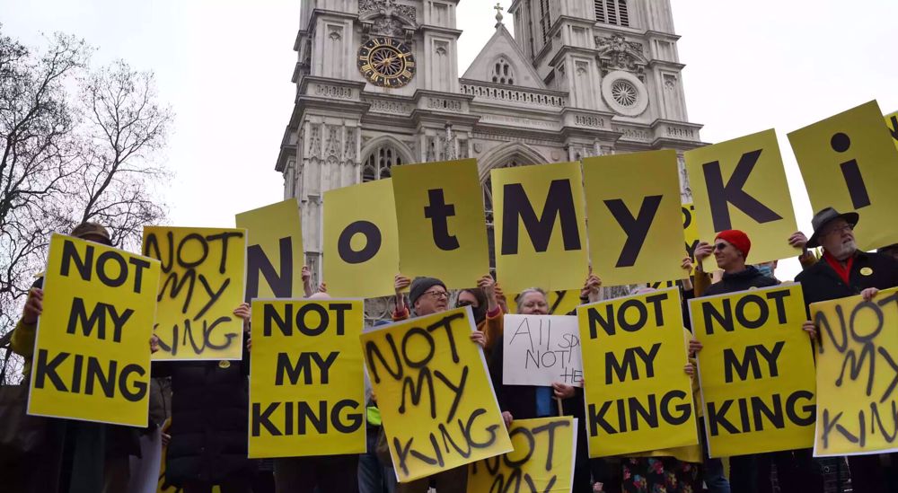 British anti-monarchs buckle up to assemble at King's coronation