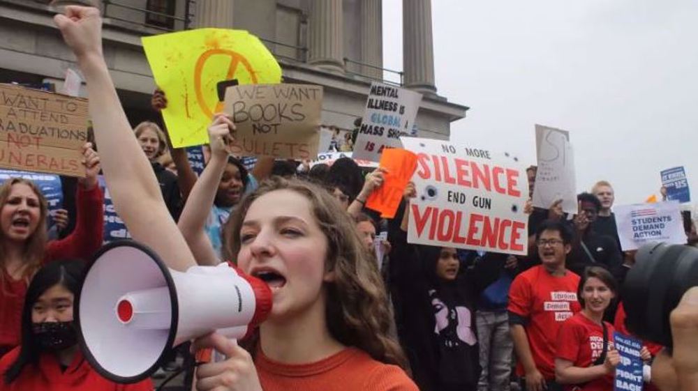 After school shooting, thousands of US students in Nashville rally for tougher gun laws