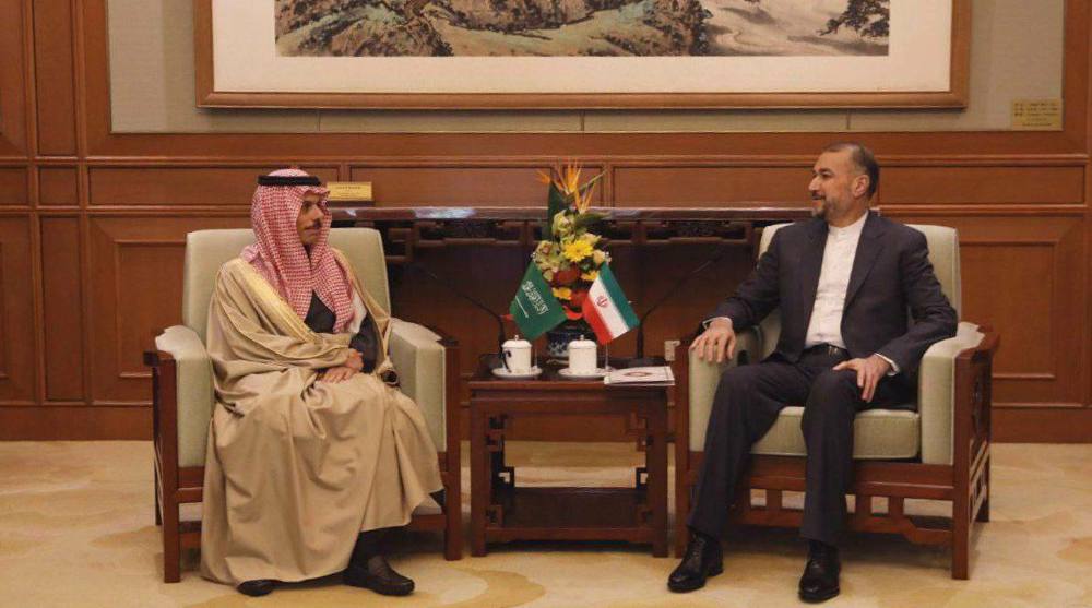 Iran, Saudi FMs meet in China for first time in seven years