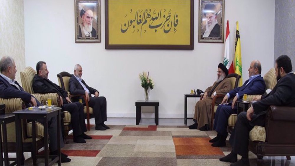 Nasrallah, Haniyeh discuss 'readiness of axis of resistance'
