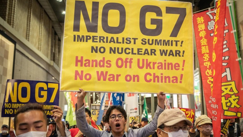 Hundreds protest 'imperialist summit' as G7 leaders meet in Hiroshima
