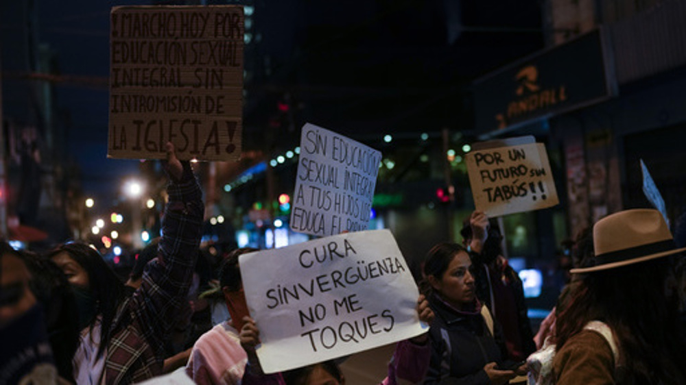 Bolivian protesters rally to ask for action over sexual abuse in church-run schools