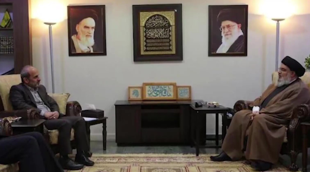 IRIB chief meets Nasrallah in Lebanon