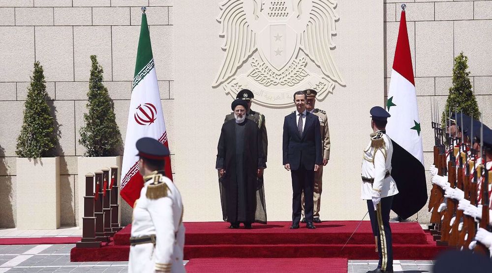 Le président iranien reçu par son homologue syrien à Damas 