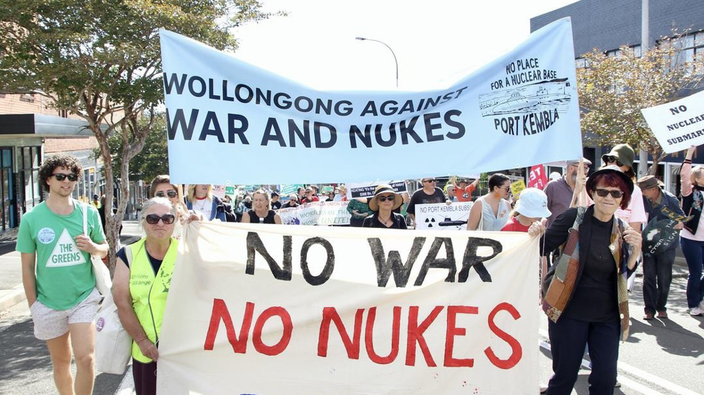 Anger at AUKUS: Thousands protest at proposed US nuclear submarine base in Australia
