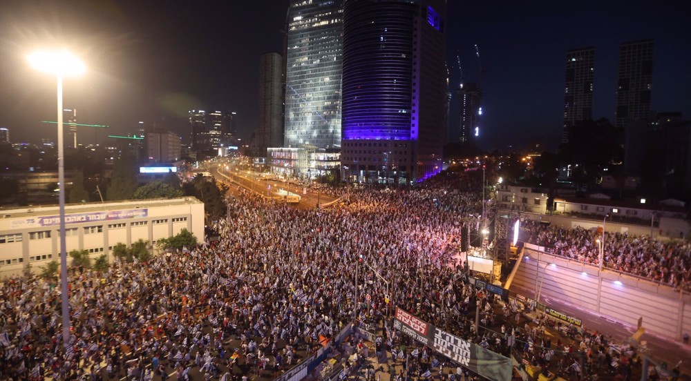 Thousands demonstrate for 23rd week against Israeli cabinet’s ‘overhaul plan’
