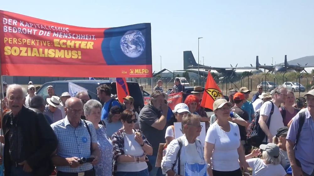 German angst: Anti-war activists rally against NATO’s biggest ever air drills over Europe