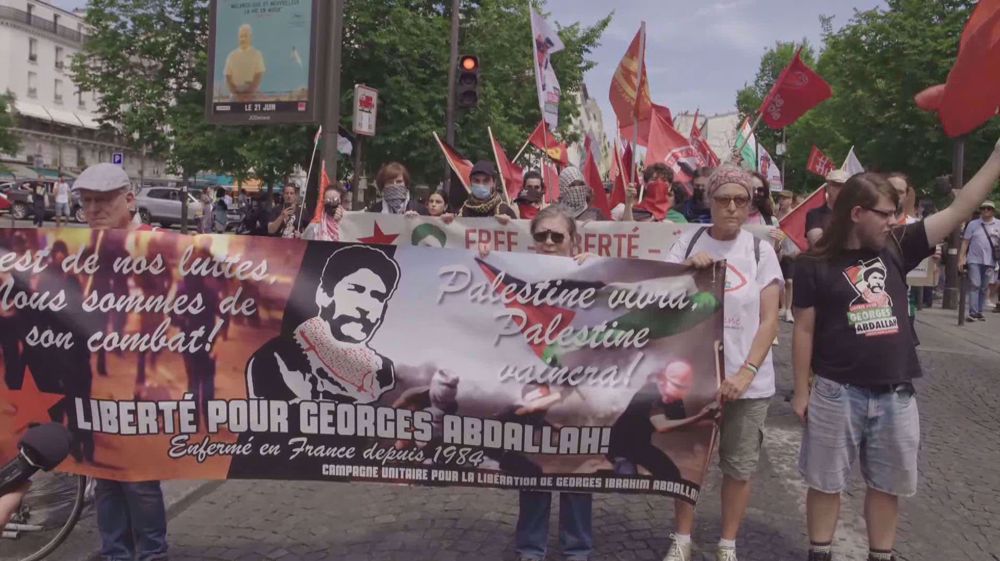 Paris protesters demand freedom of Georges Ibrahim Abdallah