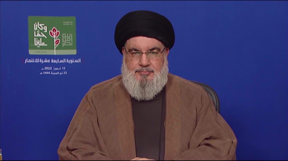 Resistance front defeated America’s Middle East project: Nasrallah