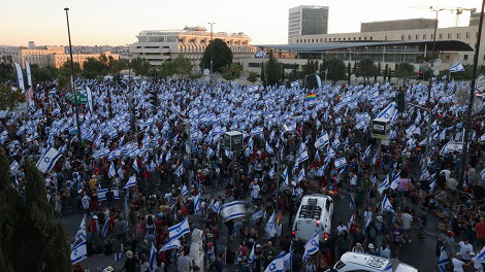 Tens of thousands of Israelis march to Knesset as anti-regime protests continue