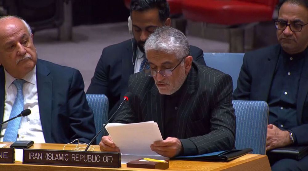 Resolution of Palestinian issue hinges on ending Israeli occupation: Iran's UN ambassador