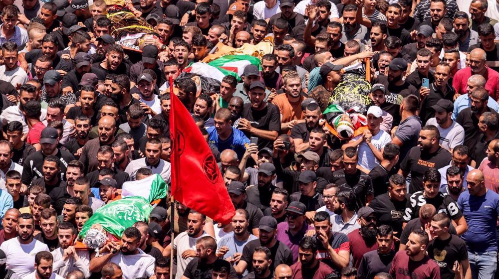 Thousands mourn Palestinians killed in Israeli aggression against Jenin