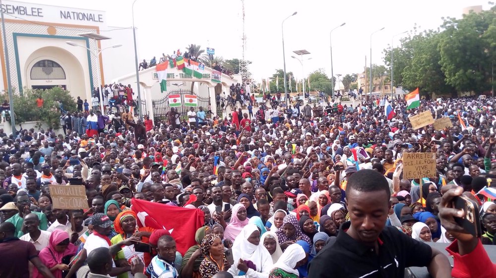 Niger: manifestation en soutien à la junte militaire