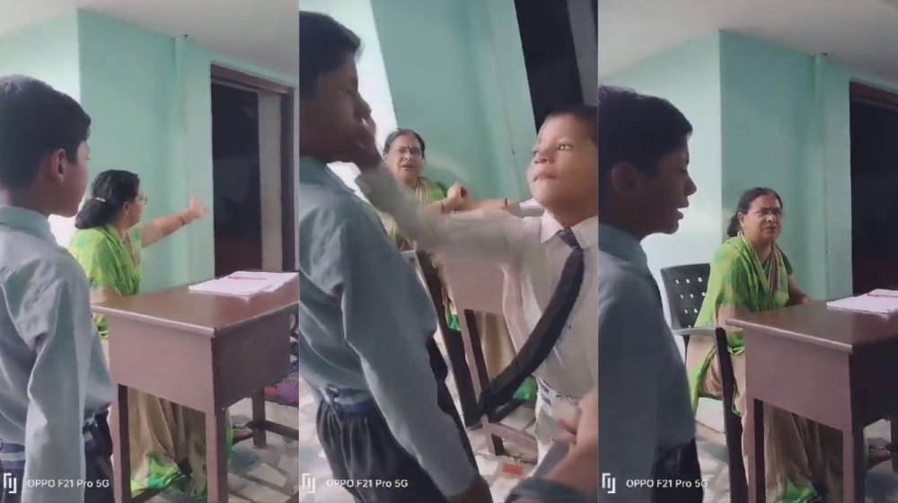 Video shows Hindu teacher telling children to slap Muslim boy in India