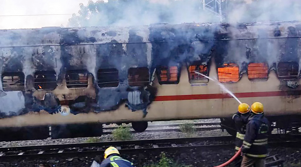 At least nine killed in Indian train fire