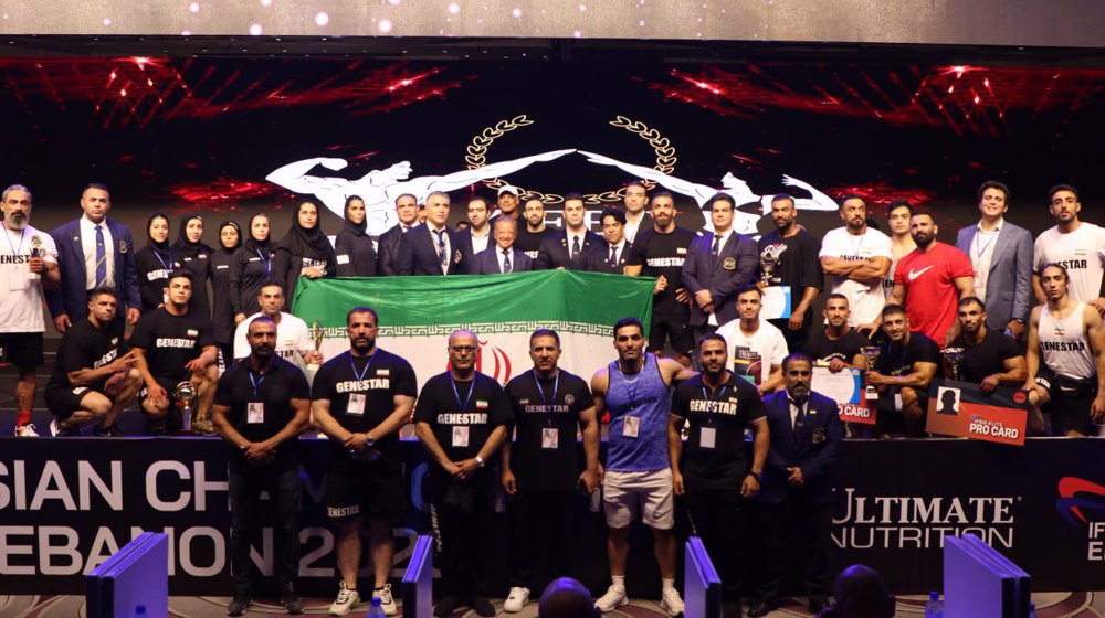 Iranian bodybuilders win Asian Championships title in Lebanon