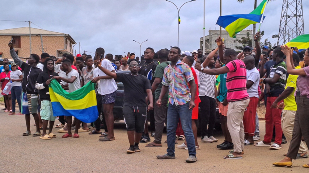 People in Gabon celebrate toppling of pro-France government