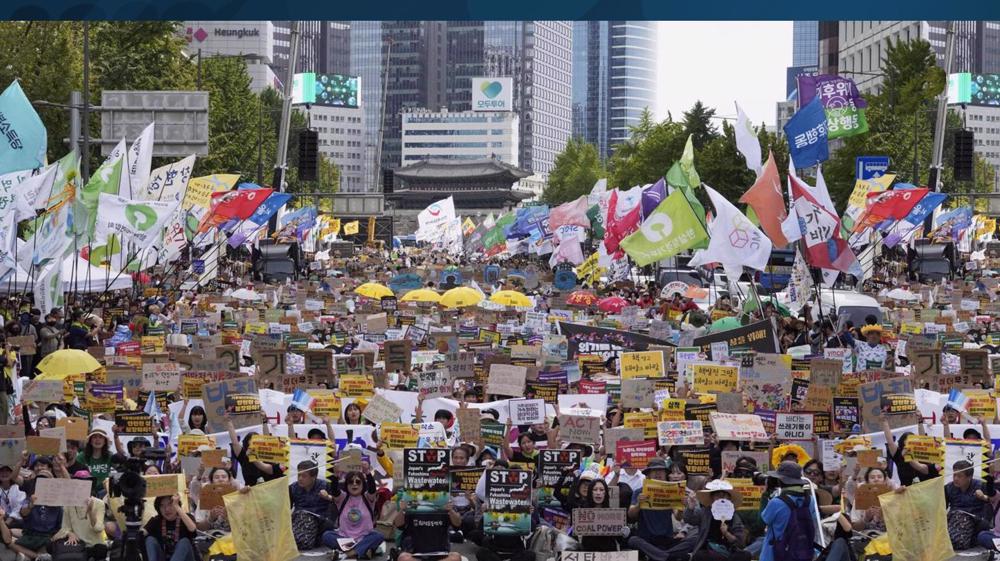South Korean activists stage rally demanding measures to stop climate crisis