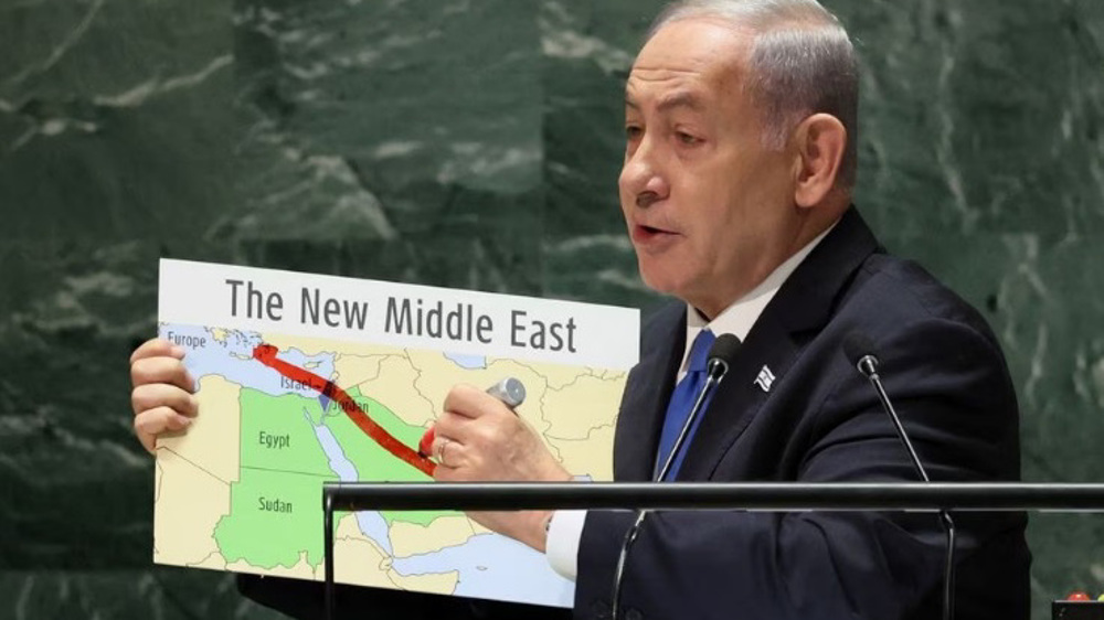 Netanyahu erases Palestine in new map charting Saudi normalization 