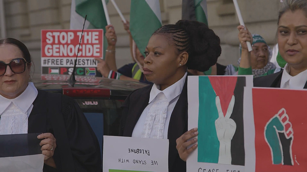 Demo held outside South Africa’s Supreme Court march for ICJ suit against Israel
