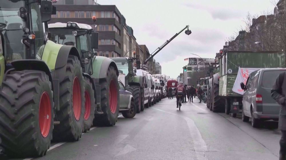 German farmers rally in Berlin to protest against agricultural subsidy cuts