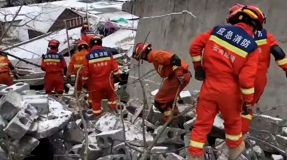 At least 47 buried in landslide in mountainous southwestern China 