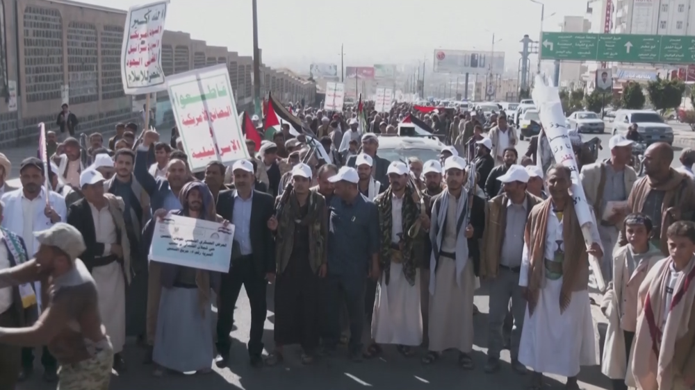 In Sana’a, Yemenis express public display of support for Gaza