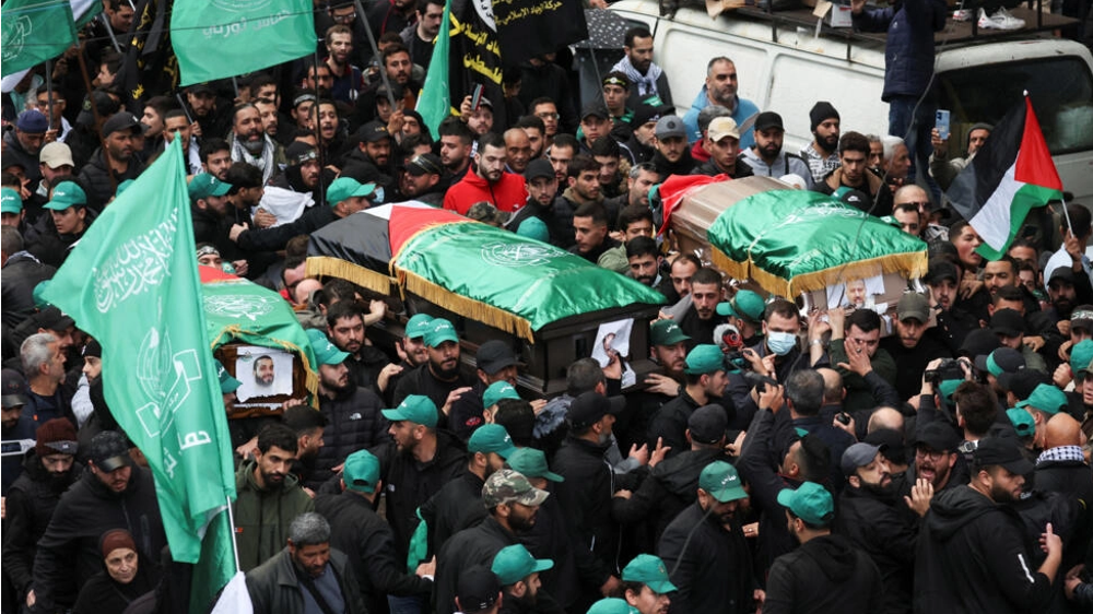 Thousands attend funeral for Hamas deputy leader in Beirut 